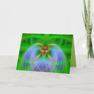 Green Intricacy Greeting Card