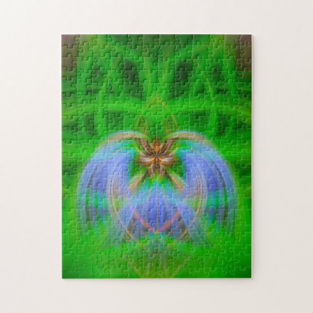 Green Intricacy  Jigsaw Puzzle (Vertical)
