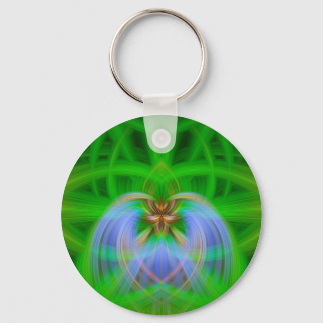Green Intricacy Keychain (Front)