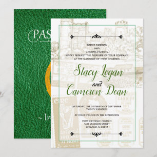 Green Ireland Passport Invitation