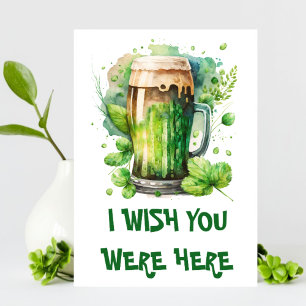 Green Irish Beer Mug St Patrick’s Day Announcement