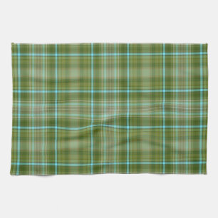 Green Irish Plaid Kitchen Towel