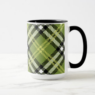 Green Irish Plaid Pattern Mug