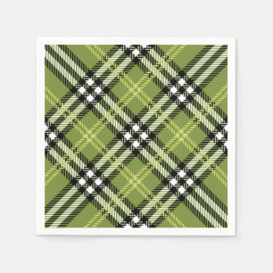 Green Irish Plaid Pattern Napkin