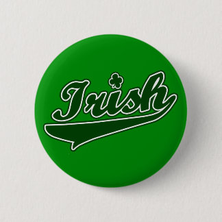 Green Irish Shamrock Button