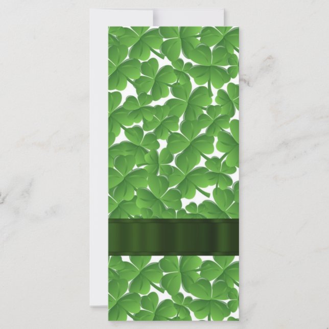 Green Irish shamrocks personalized (Front)