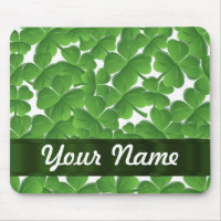 Green Irish shamrocks personalized