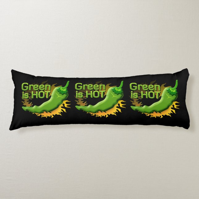 Green is HOT Body Pillow (Front)