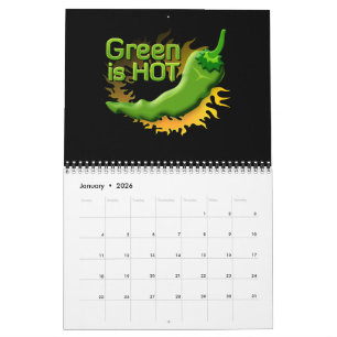 Green is HOT Calendar