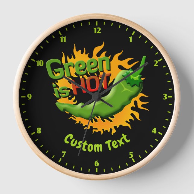 Green is HOT Clock (Front)