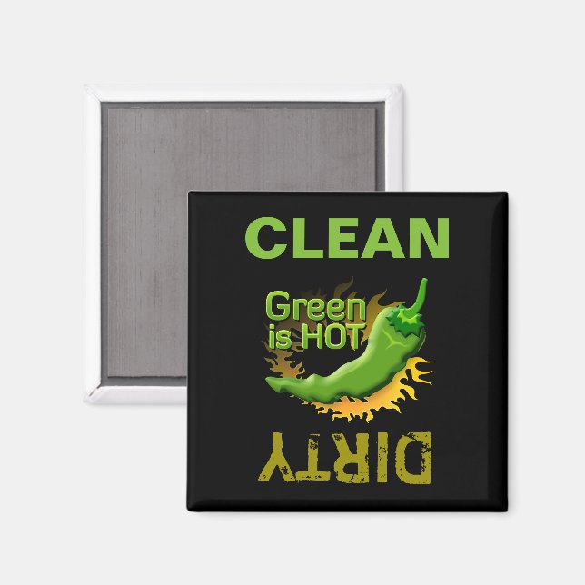 Green is HOT Magnet (Front/Back)