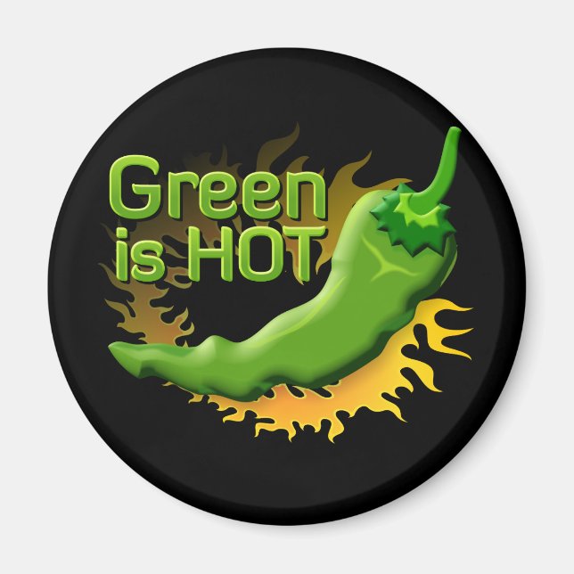 Green is HOT Magnet (Front)