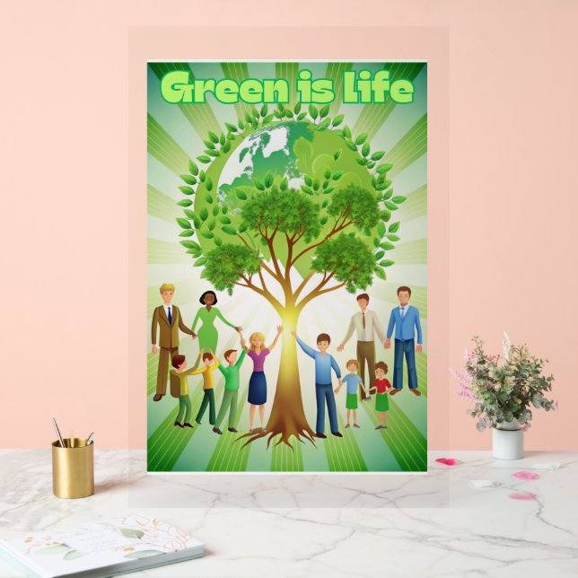 Green is Life Poster (Wedding)