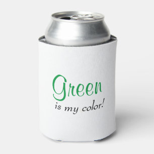 Green Is My Colour Can Cooler