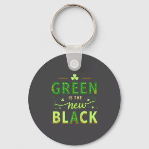 Green Is The New Black - St. Patrick’s Day Shamroc Keychain