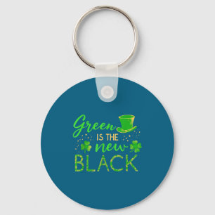 Green Is The New Black - St. Patrick’s Day Shamroc Keychain