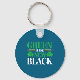 Green Is The New Black - St. Patrick’s Day Shamroc Keychain