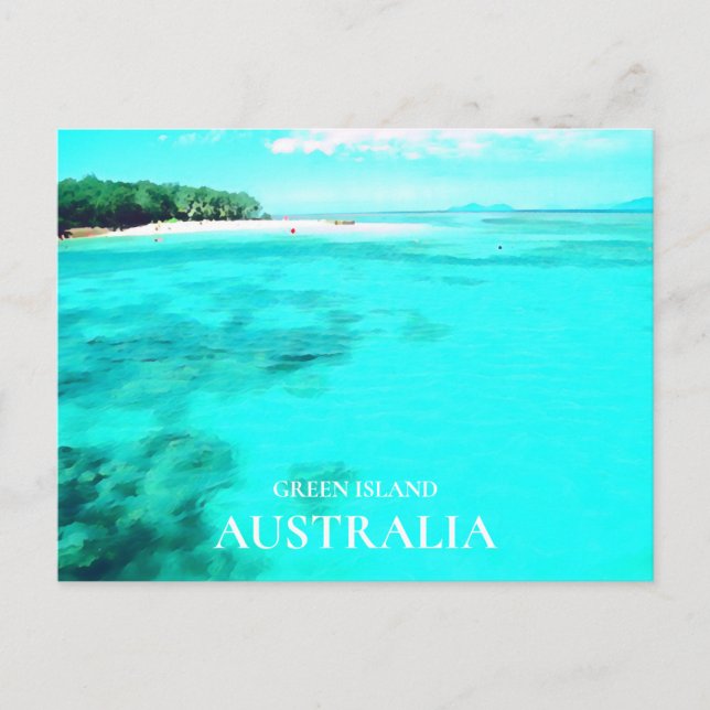 Green Island Queensland Australian travel Postcard (Front)