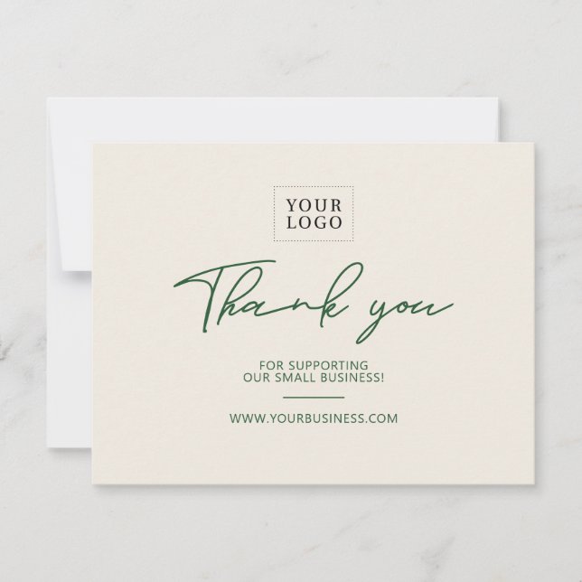 Green & Ivory Lettres Business Package Merci (Devant)