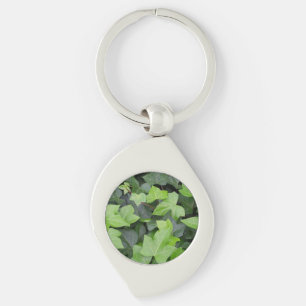 Green Ivy Botanical Print Keychain