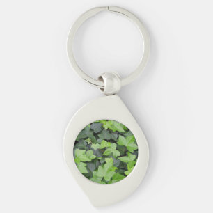 Green Ivy Botanical Print Keychain