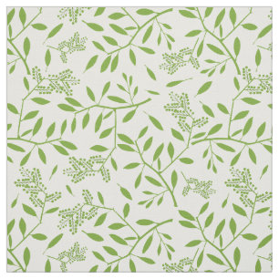 Green Ivy Floral Botanical Fabric