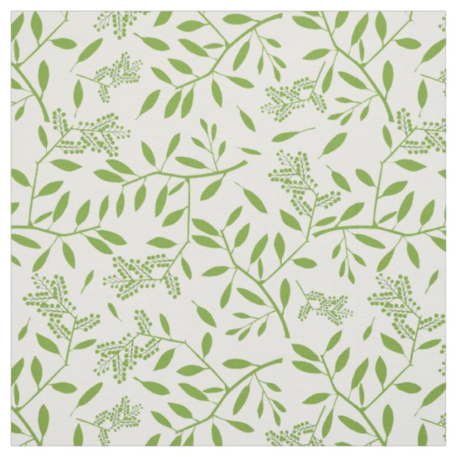Green Ivy Floral Botanical Fabric (Swatch)