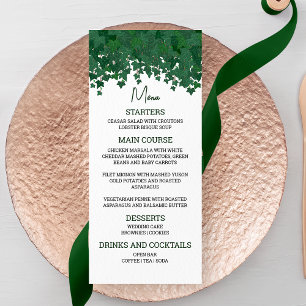 Green Ivy Garden Wedding Menu