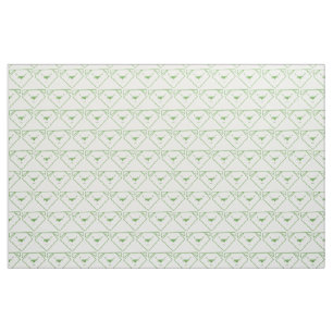 Green Jeans Anime Dog Patterned Fabric