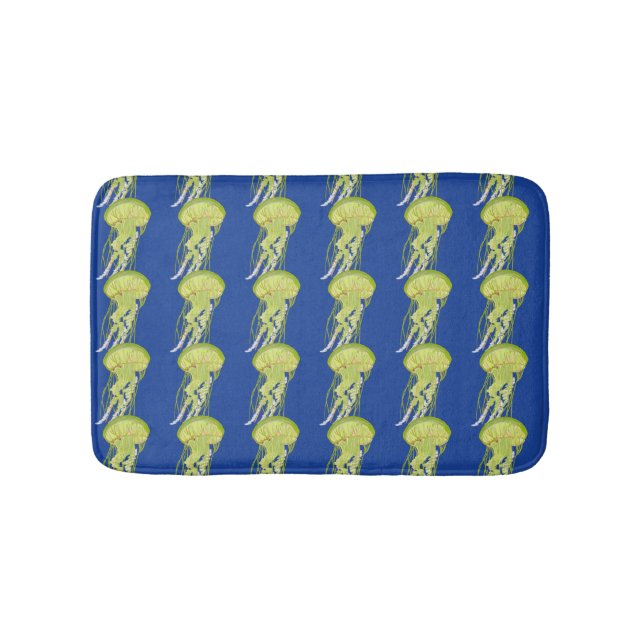 Green Jelly Fish Bath Mat (Front)