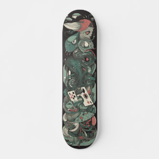 Green Joker Monster Video Game  Skateboard