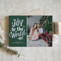Green Joy To The World Christmas Carol Photo