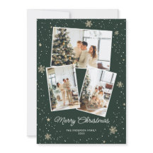 Green Joyeux Noël Photo Collections Cartes