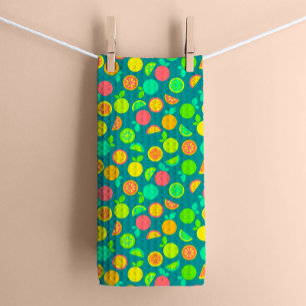 Green Juicy Citrus Fruit Kitchen Towel