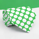 Green Jumbo Polka Dots Custom Necktie<br><div class="desc">Make a bold statement with this custom necktie featuring vibrant jumbo polka dots. Perfect for adding a touch of playful elegance to any outfit, this necktie is a unique and eye-catching accessory that’s sure to turn heads. Whether you’re dressing up for a special occasion or adding some personality to your...</div>