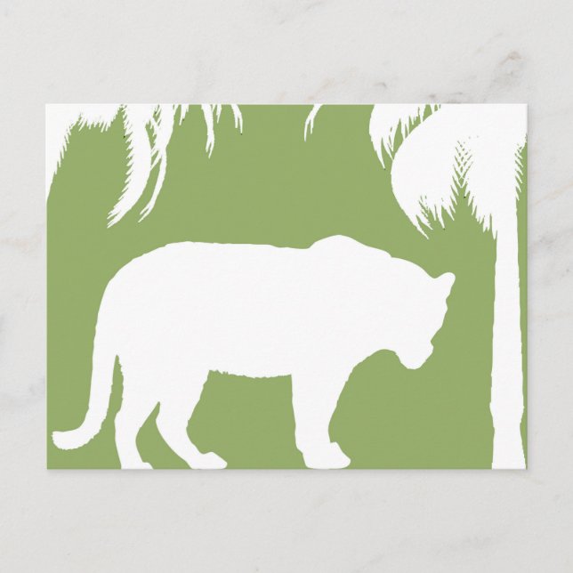 Green jungle postcard (Front)