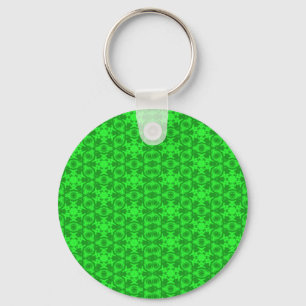 Green Kaleidoscope Keychain