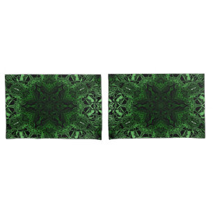 Green Kaleidoscope Pillowcase