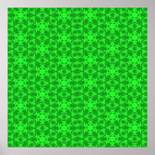 Green Kaleidoscope Poster