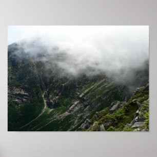 Green Katahdin Mountainside, Maine Poster