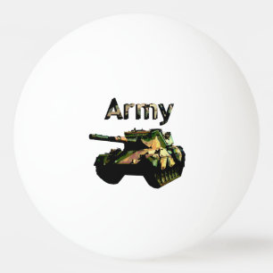 Green Khaki Army Tank, Ping Pong Ball