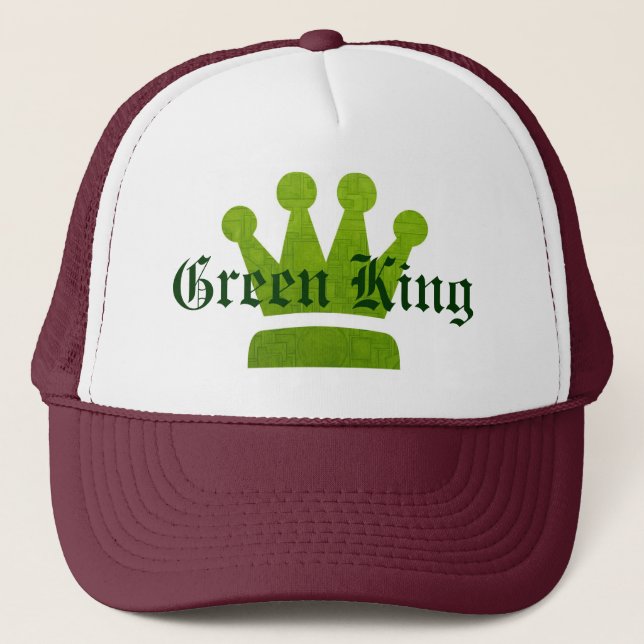 Green King Hat! Trucker Hat (Front)