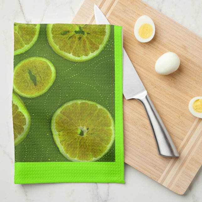 Green Kitchen Towel (Quarter Fold)
