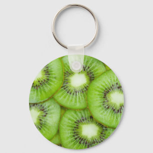 Green Kiwi Fruit Keychain
