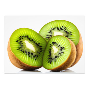Green kiwi fruit photo print