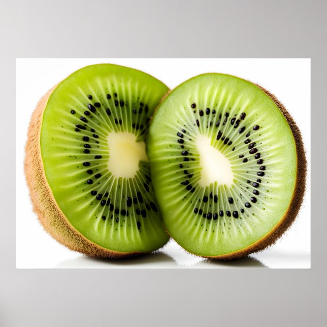 Green kiwi fruit poster (Front)