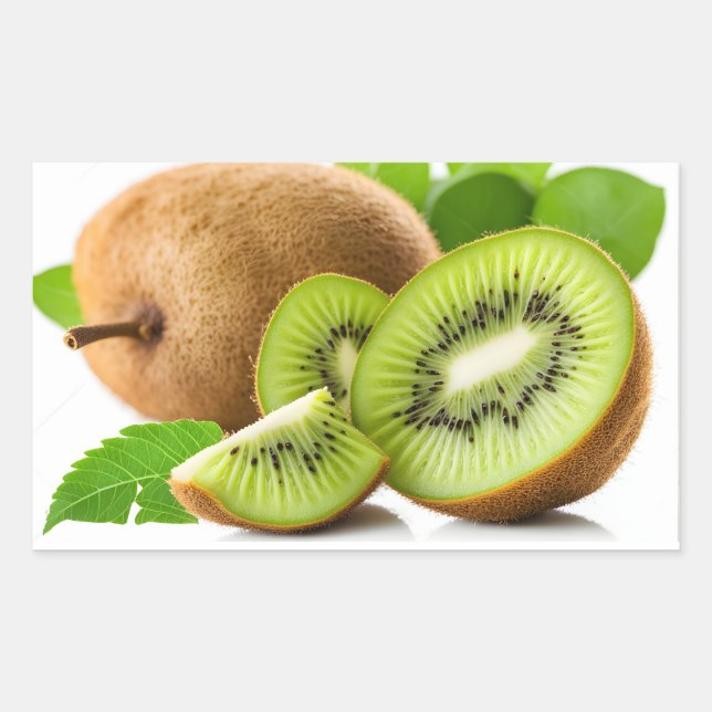 Green kiwi fruit sticker (Front)