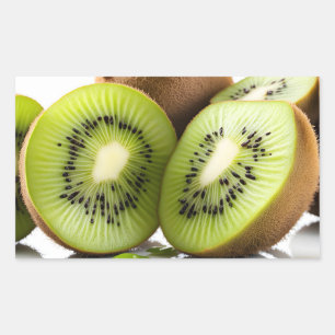 Green kiwi fruit sticker