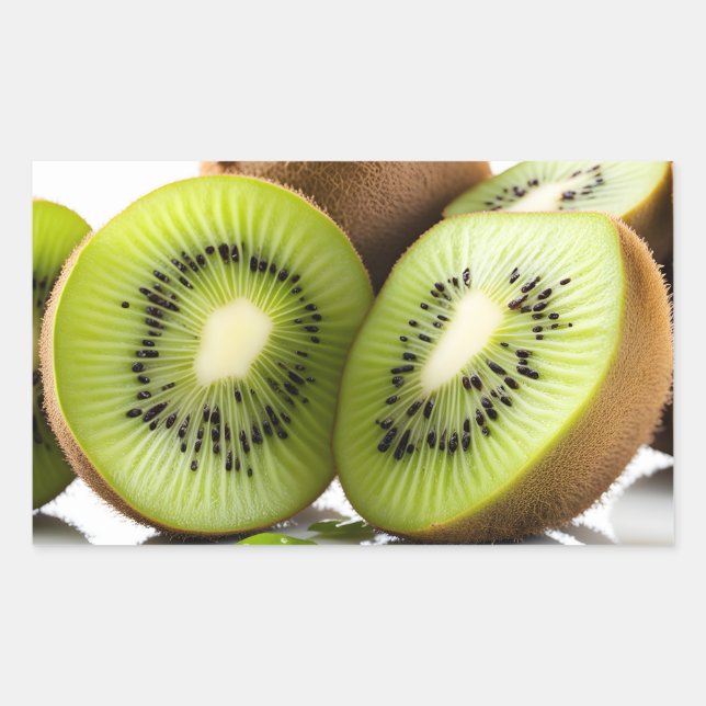 Green kiwi fruit sticker (Front)
