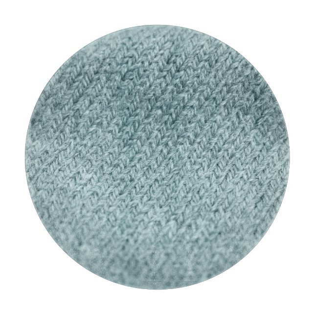 Green Knitted Texture: Trendy Background Cutting Board (Front)